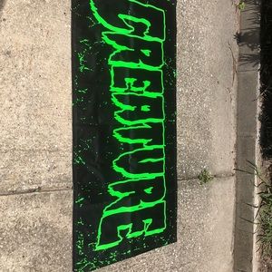 I am selling a creature  banner it is rectangular